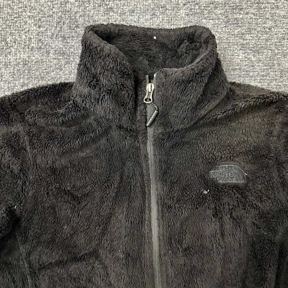 The North Face Fleece Womens Size M Black Osito Full Zip High Pile Soft Jacket